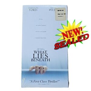 What Lies Beneath VHS New Sealed Harrison Ford Michelle Pfeiffer Horror Thriller